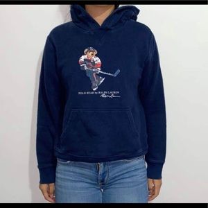 Ralph Lauren Polo hoodie. Hockey signature bear